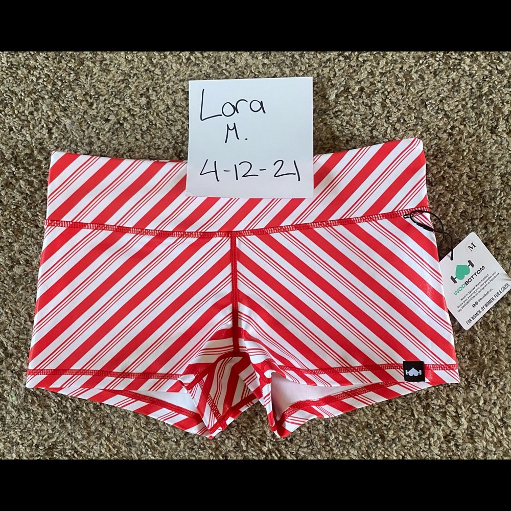 WodBottom Christmas shiny hiney shorts